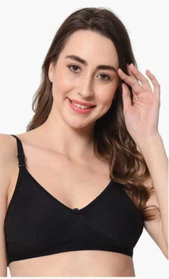 hazaro Women Everyday Non Padded Bra(Black)