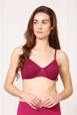 VAN HEUSEN Antibacterial And Non Padded 16 Hours Of Comfort Women Full Coverage Lightly Padded Bra(Maroon)