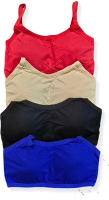 Us Fashion Sports Bra Women Everyday Lightly Padded Bra(Black, Blue, Beige, Red)