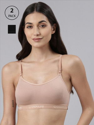 Dollar Missy Wire-Free Beginers Women Training/Beginners Non Padded Bra(Black)