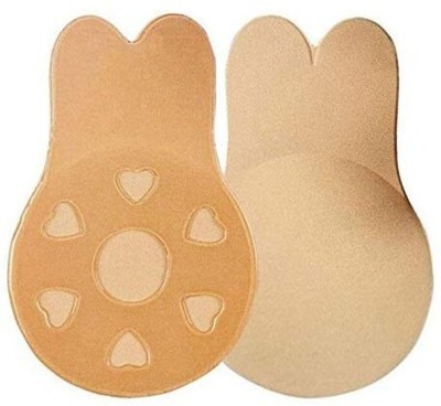 Softwrap Nipple Pad for Women Girls Invisible Petal Adhiesive Backless Stick On Bra Women Push-up Lightly Padded Bra(Beige)