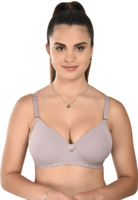 ASINA Everyday Comfort Fit Women Full Coverage Lightly Padded Bra(Grey)