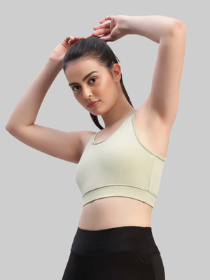 Chicaria Women Sports Non Padded Bra(Light Green)