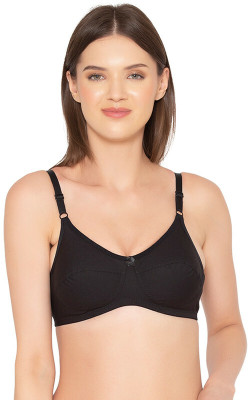 Groversons Paris Beauty Women Full Coverage Non Padded Bra(Black)