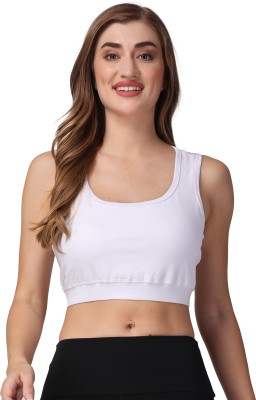 Aryan Hosiery wireless new bra,gym,yoga,sports,running, Girls Sports Heavily Padded Bra(White)