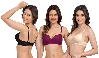 HNROKSHA FASHION Women Full Coverage Non Padded Bra(Multicolor)