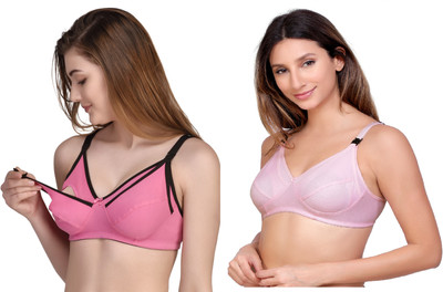 ORENZEE INNER Women Maternity/Nursing Non Padded Bra(Multicolor)