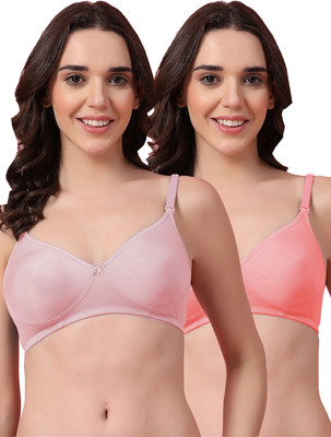 Shyam Sons FLAIR Feminaa Women T-Shirt Non Padded Bra(Purple, Pink)