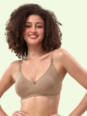 Lyra Women Full Coverage Non Padded Bra(Beige)