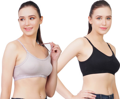 HouseOfCommon MSB-201 Women Sports Non Padded Bra(Multicolor)