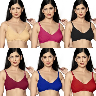 Wrolavi INDIA_PLAIN_BRA Women Training/Beginners Non Padded Bra(Red)