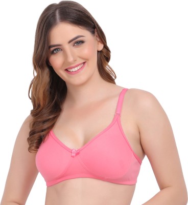 FLOMI Olivia Women T-Shirt Non Padded Bra(Pink)