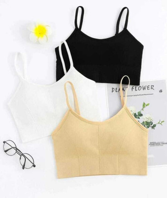 lgr Pack of 3 Women Sports Lightly Padded Bra Women Bralette Lightly Padded Bra(Multicolor)