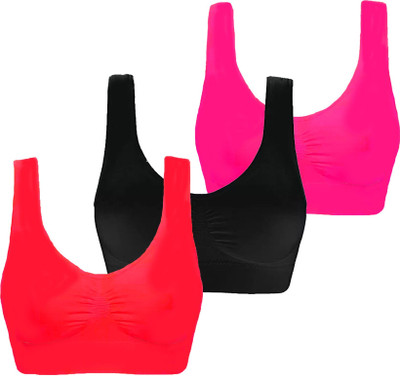INTIMYTH Women Sports Non Padded Bra(Multicolor)