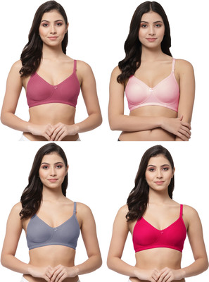 COLLEGE GIRL CG1301 Women T-Shirt Non Padded Bra(Maroon, Pink, Blue, Pink)