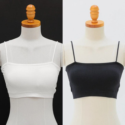 BRANKLY URJA Women Cami Bra Lightly Padded Bra Women Cami Bra Lightly Padded Bra(White, Black)