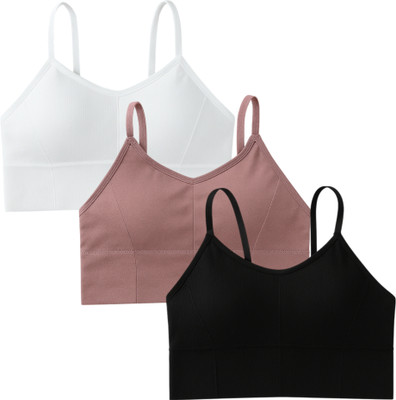 KNUSPER Premium Women Sports Lightly Padded Bra(Multicolor)