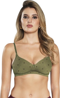 Sonari Women T-Shirt Lightly Padded Bra(Green)