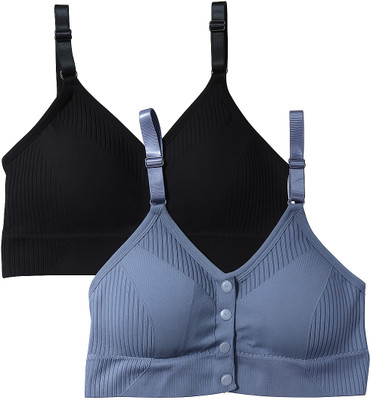 Jay Front Open Bra Women Bralette Heavily Padded Bra(Multicolor)