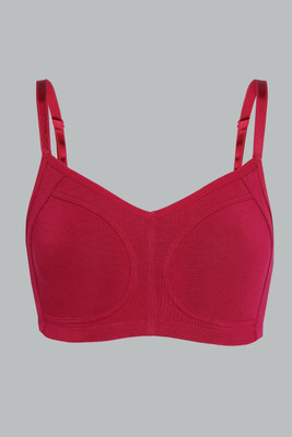 VAN HEUSEN Antibacterial And Wireless Women Full Coverage Non Padded Bra(Maroon)