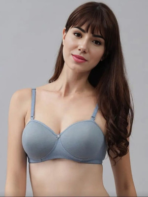 YVLORA BRA ENGLISH PAD Women Everyday Lightly Padded Bra(Blue)