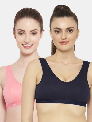 Floret Women Sports Non Padded Full Coverage Bra Women Sports Non Padded Bra(Pink, Dark Blue)