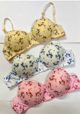 Anisha Women Full Coverage Lightly Padded Bra(White)