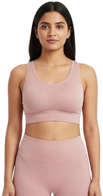 JKOZY black Women Everyday Lightly Padded Bra(Pink)