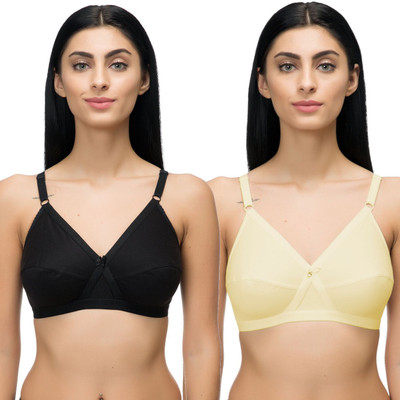 Arise Beauty Women Everyday Non Padded Bra(Beige, Black)