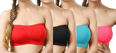 Mehiraafashion TUBE MODEL BRA Women Bandeau/Tube Non Padded Bra(Multicolor)