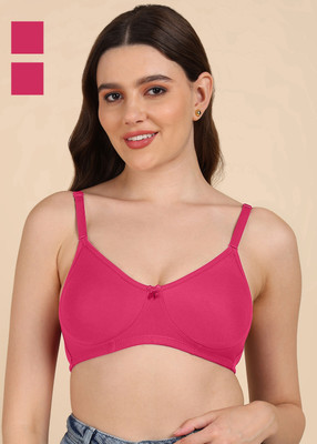 Dressberry Side-Panel and Concealer T-shirt Bra Women T-Shirt Non Padded Bra(Pink)