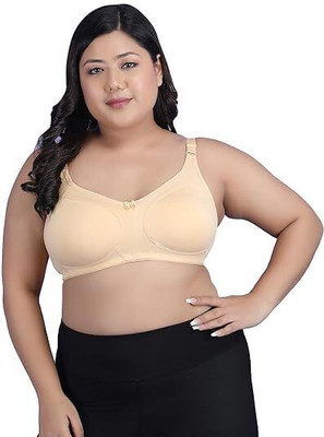 map deal Tshirt Bra Regular and Plus Sizes Bra for Women Girl Everyday Cotton Hosiery Bra Women Everyday Non Padded Bra(Black)