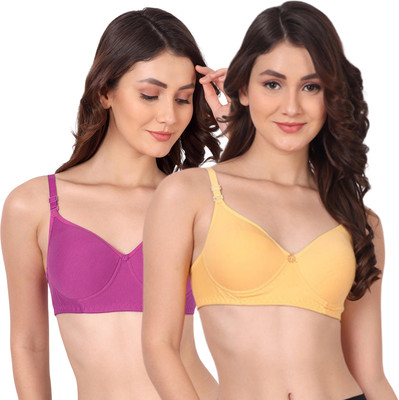Liigne Women Full Coverage Lightly Padded Bra(Multicolor)