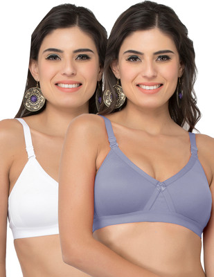 COLLEGE GIRL CG1304 Women Minimizer Lightly Padded Bra(Grey, White)
