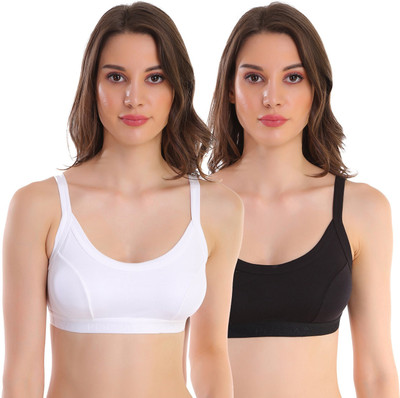 POOJA RAGENEE Women Sports Non Padded Bra(Multicolor)