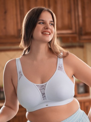 SOIE Women T-Shirt Non Padded Bra(White)