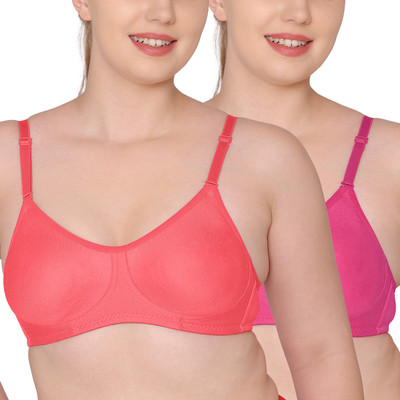 KOMLI Women T-Shirt Non Padded Bra(Multicolor)