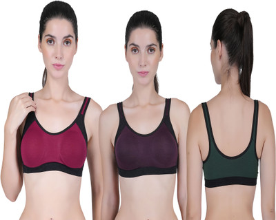 CURVZEX ANAYA Women Sports Non Padded Bra(Multicolor)