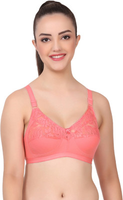 Layeba Women Full Coverage Non Padded Bra(Pink)