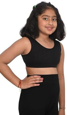 Suno Chanda Girls Training/Beginners Non Padded Bra(Black)