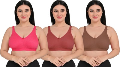 Hothy Non Padded Bra Women Full Coverage Non Padded Bra(Multicolor)