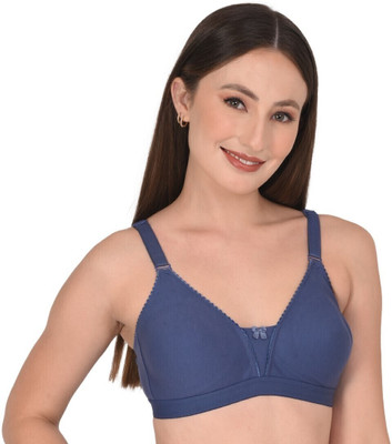 Velvawear Women T-Shirt Non Padded Bra(Maroon, Blue, Brown)