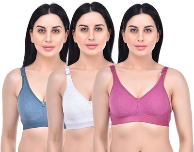 Rodley Women Minimizer Non Padded Bra(Multicolor)