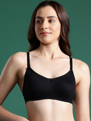 LEADING LADY Leading Lady Women's Solid Non Padded Everyday Bra Women Everyday Non Padded Bra(Black)