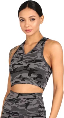 deevaz Women Sports Non Padded Bra(Grey)