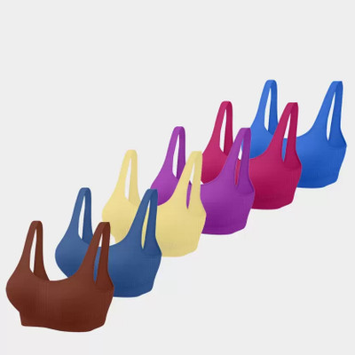 Dharma pack of 6 Air Bra Women Sports Non Padded Bra(Multicolor)