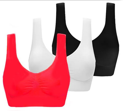 SWATIK Women Sports Non Padded Bra(Multicolor)