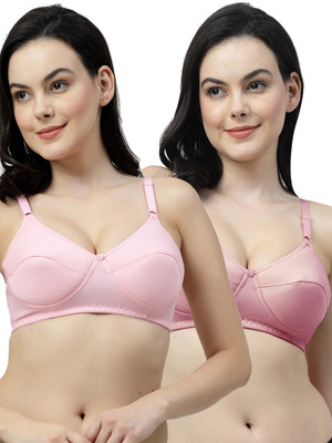 Shyam Sons FLAIR ManviFoam Women Everyday Lightly Padded Bra(Pink, Pink)