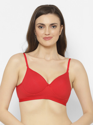 Floret Floret Push-Up padded & Medium Coverage Bra Women Everyday Lightly Padded Bra(Red)