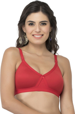 COLLEGE GIRL CG1304 Women Minimizer Lightly Padded Bra(Red)